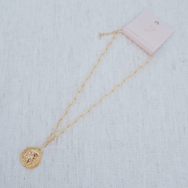 Old World Coin Link Chain Necklace - RaeLynns Boutique