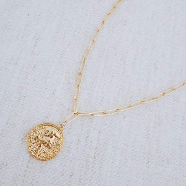 Old World Coin Link Chain Necklace - RaeLynns Boutique