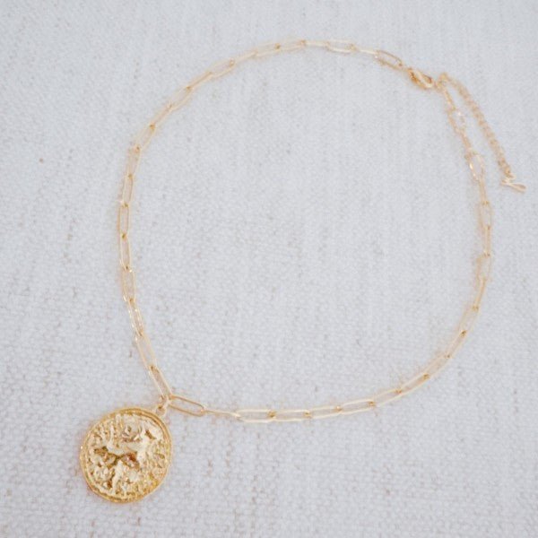 Old World Coin Link Chain Necklace - RaeLynns Boutique