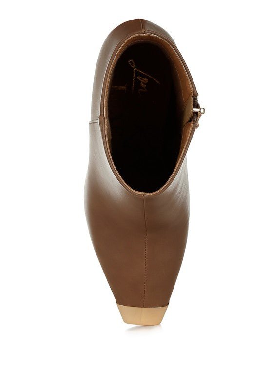 Orca Metallic Cap Toe Faux Leather Boots - RaeLynns Boutique