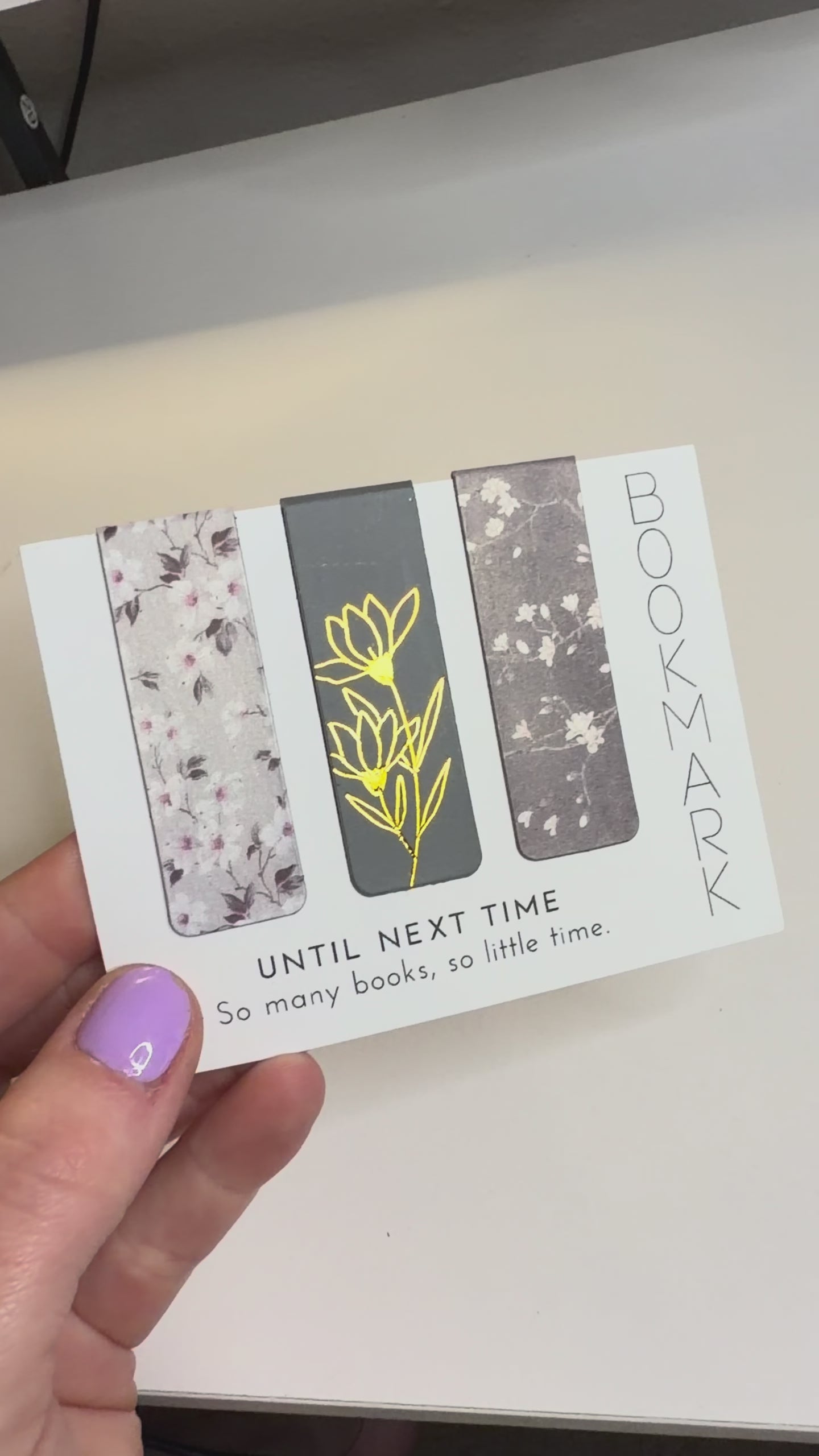 Floral Magnetic Bookmarks (Set of 3)