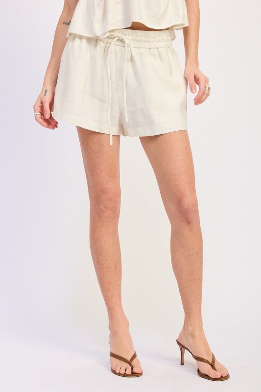 SEERSUCKER MINI SHORTS - Raelynns&Co