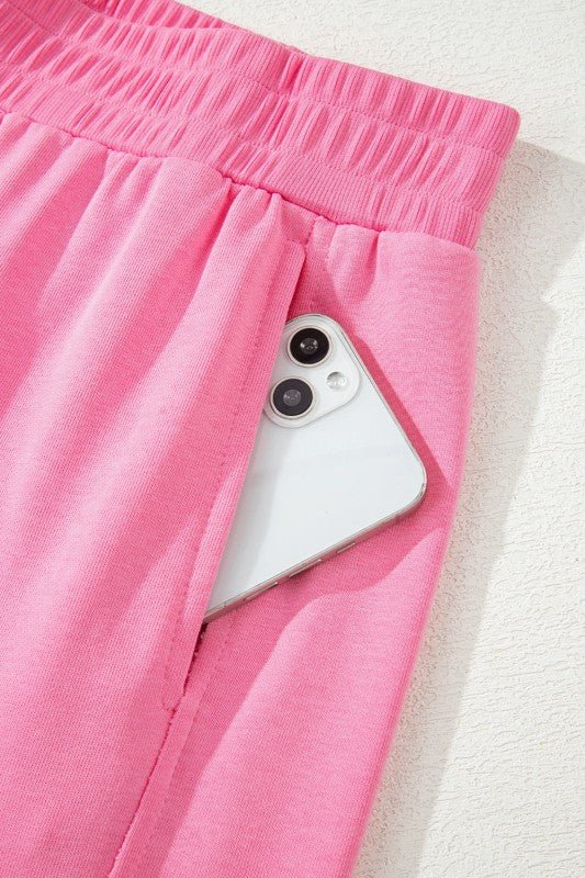 Solid Ribbed Tank Top and Sweatpants Set - RaeLynns Boutique