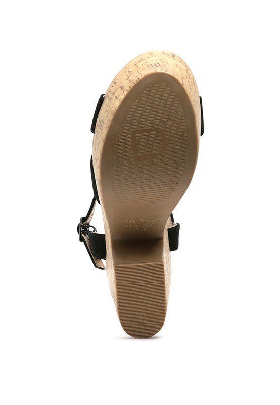 ULLA HIGH HEELED BLOCK SANDAL IN BLACK - RaeLynns Boutique