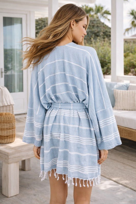 Unisex Cotton Robe, for Bath, Beach and Spa, Made - Raelynns&Co