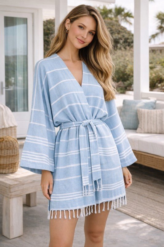 Unisex Cotton Robe, for Bath, Beach and Spa, Made - Raelynns&Co