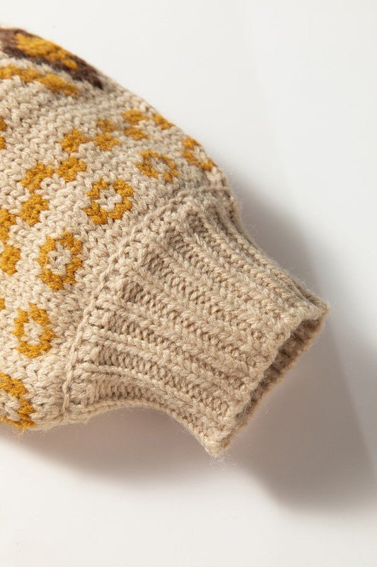 Western Knit Buttoned V - Neck Cardigan Sweater - RaeLynns Boutique